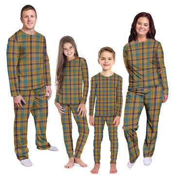 Ottawa Canada Tartan Pajamas Family Set Kid - Tartan Vibes Clothing