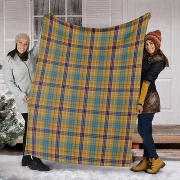 Ottawa Canada Tartan Blanket