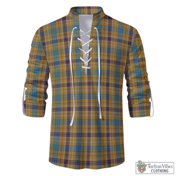 Ottawa Canada Tartan Men's Scottish Traditional Jacobite Ghillie Kilt Shirt