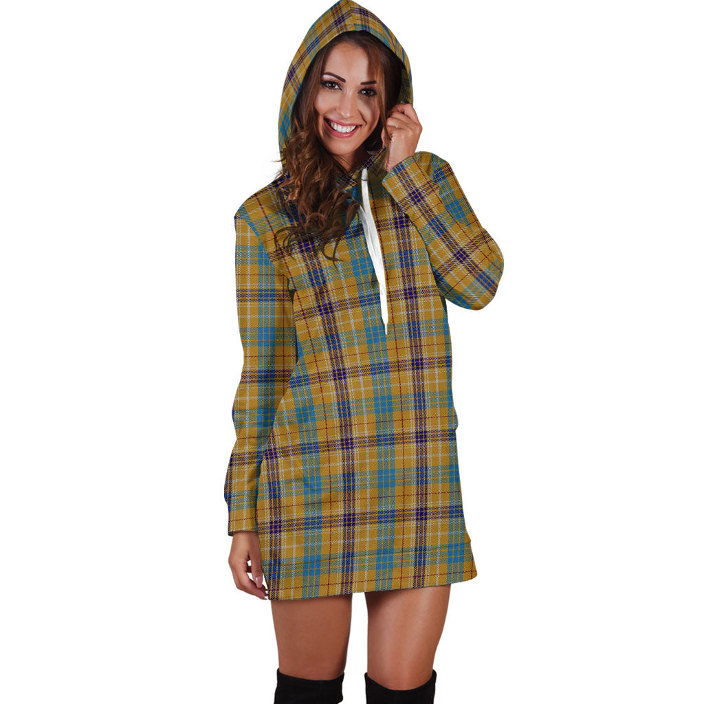 Ottawa Canada Tartan Hoodie Dress - Tartan Vibes Clothing