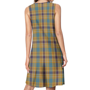 Ottawa Canada Tartan Womens Casual Dresses