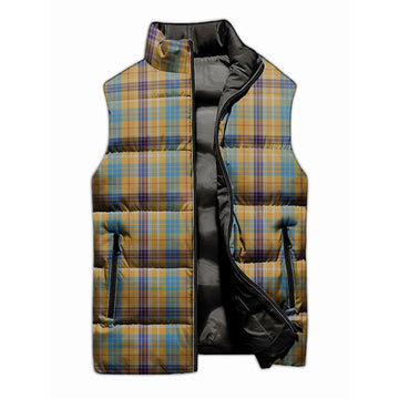 Ottawa Canada Tartan Sleeveless Puffer Jacket - Tartanvibesclothing