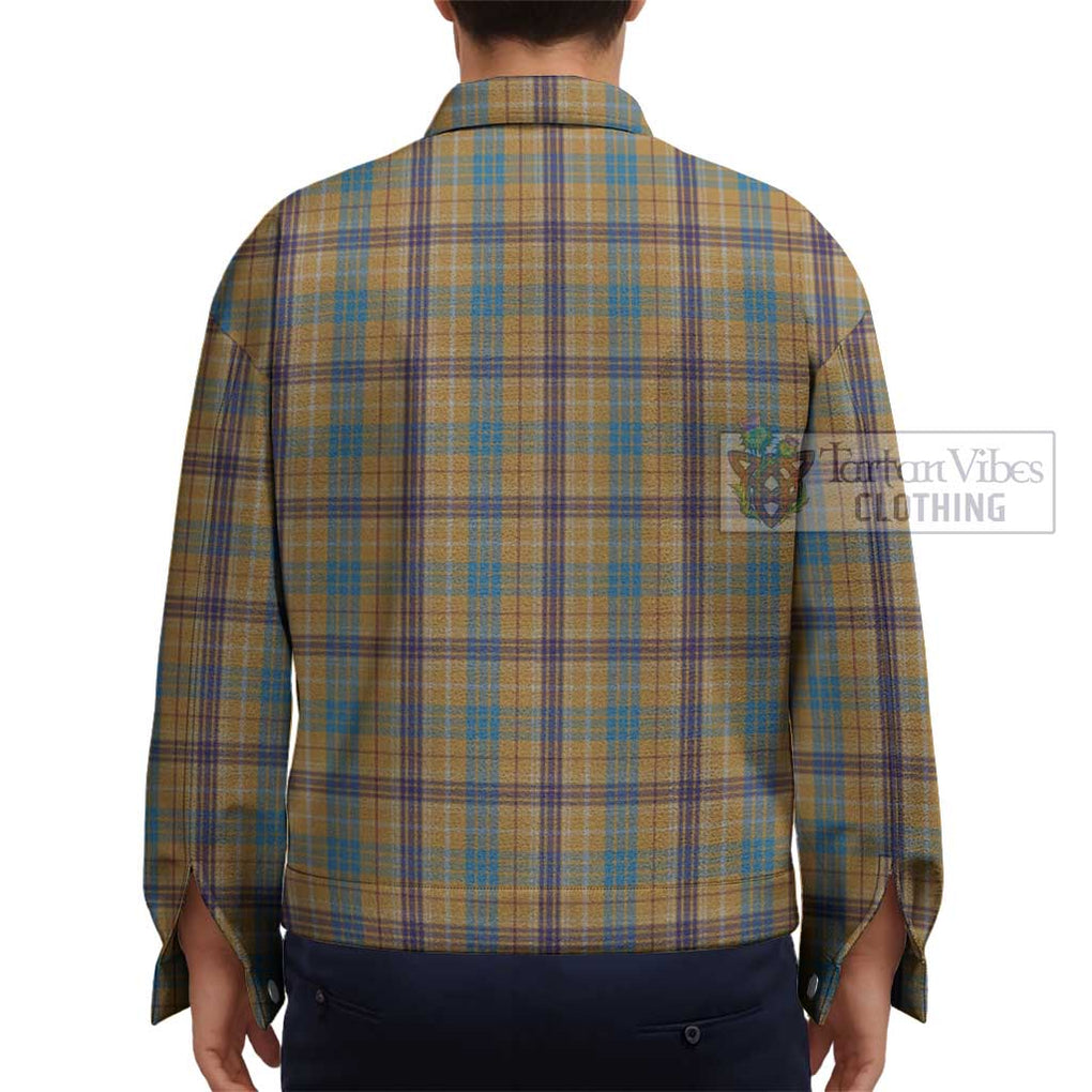 Ottawa Canada Tartan Unisex Lapel Cotton Jacket - Tartan Vibes Clothing