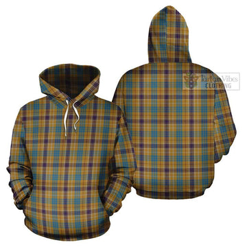 Ottawa Canada Tartan Cotton Hoodie Pullover Hoodie - Tartan Vibes Clothing