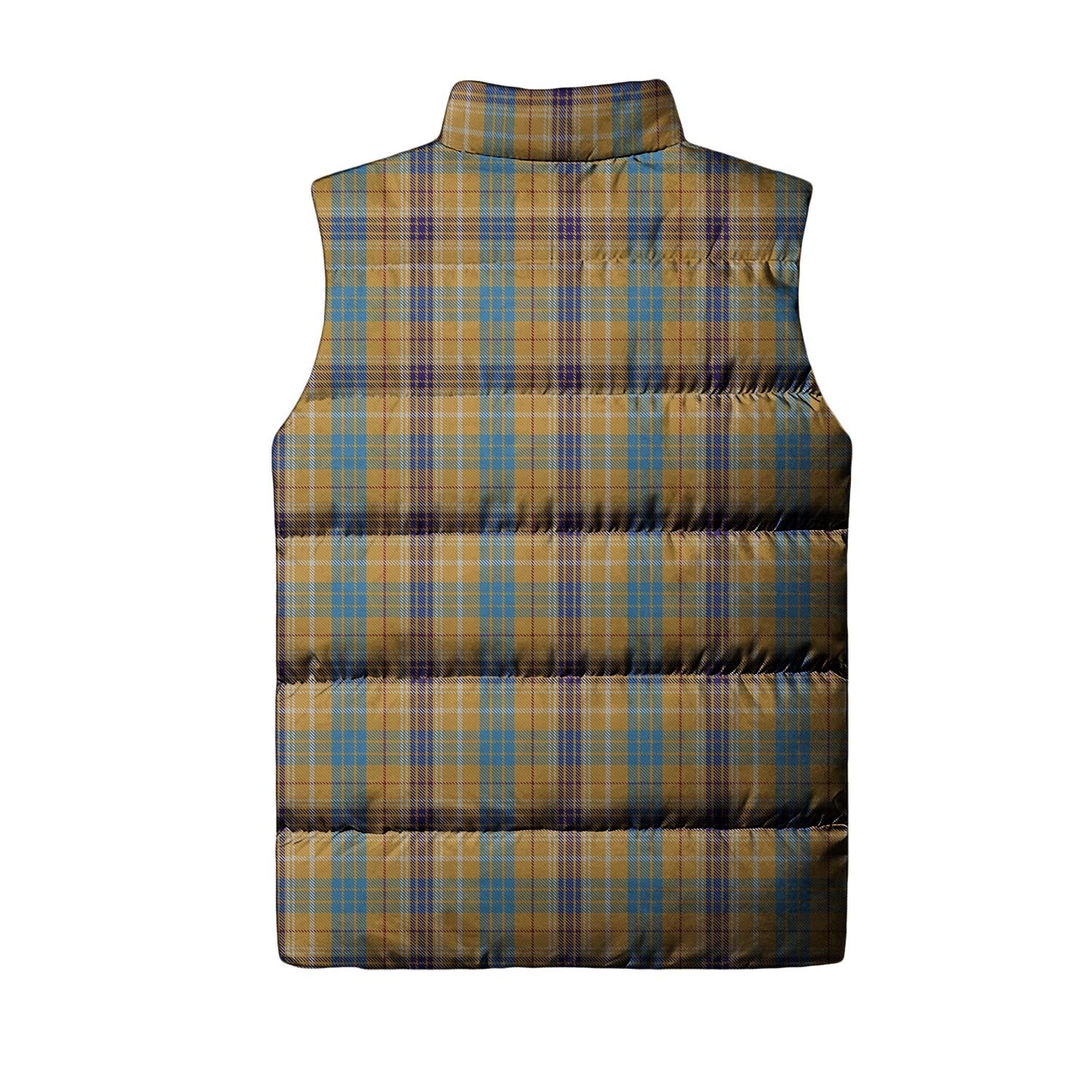 Ottawa Canada Tartan Sleeveless Puffer Jacket - Tartanvibesclothing