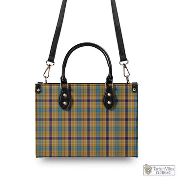 Ottawa Canada Tartan Luxury Leather Handbags - Tartan Vibes Clothing