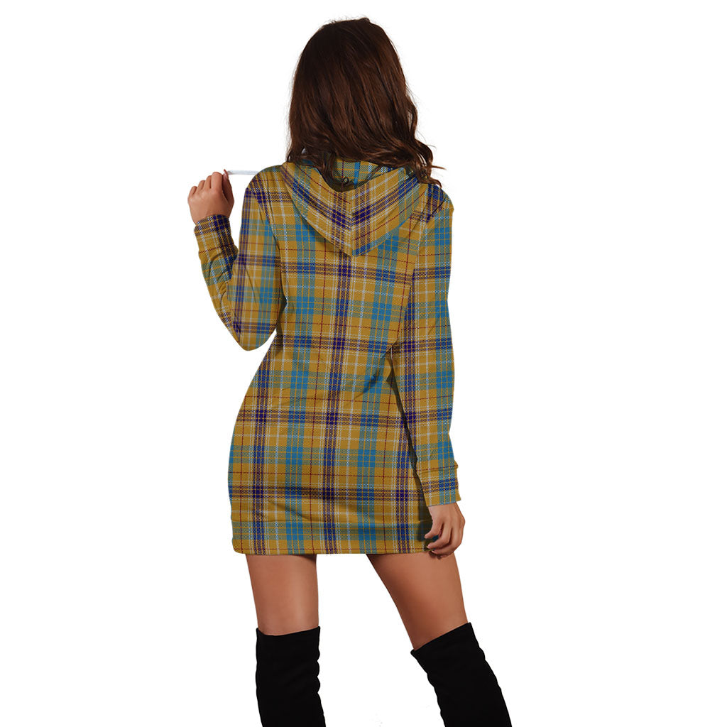 Ottawa Canada Tartan Hoodie Dress - Tartan Vibes Clothing