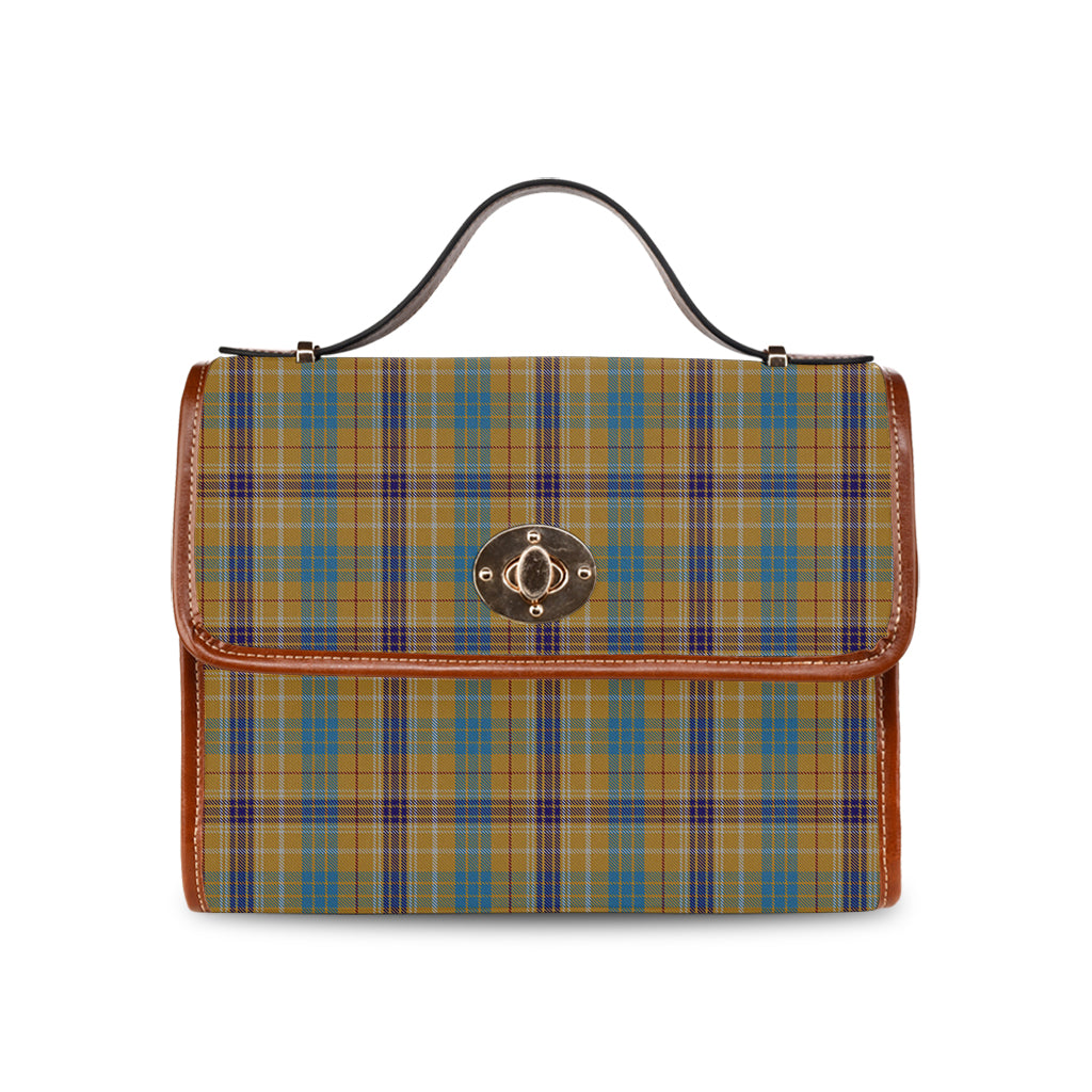 ottawa-canada-tartan-leather-strap-waterproof-canvas-bag
