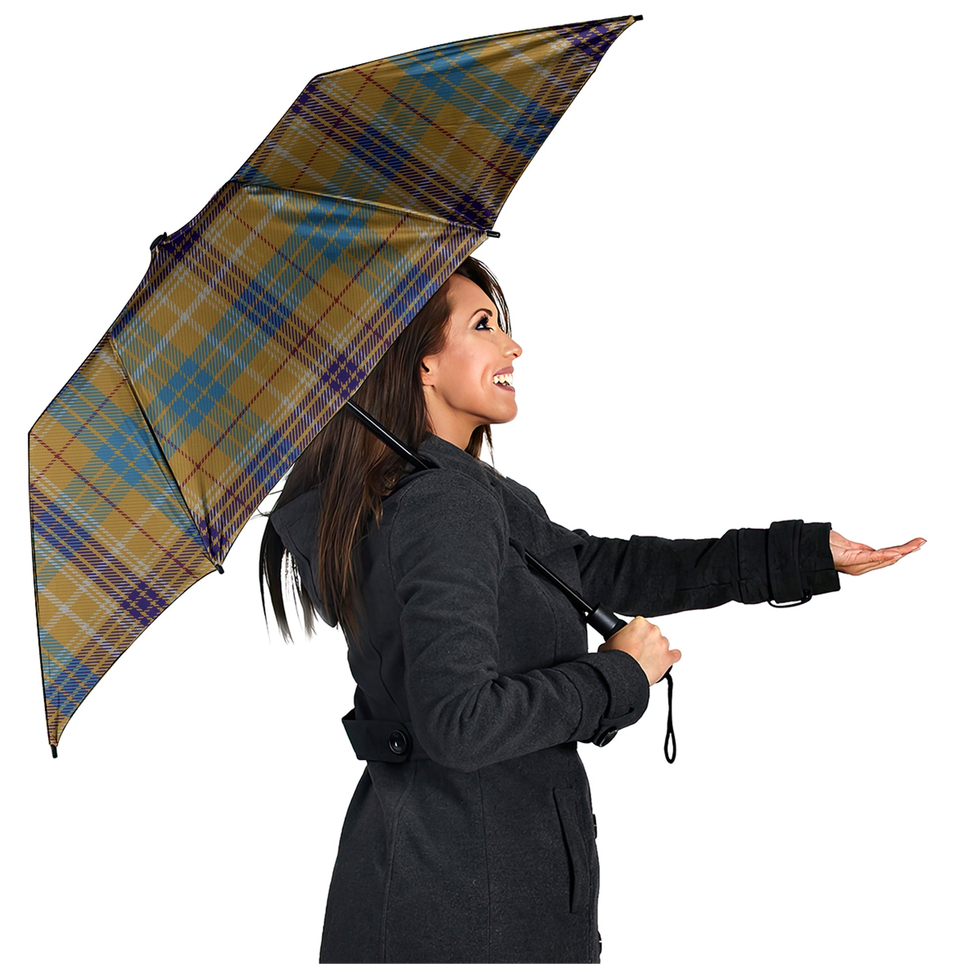Ottawa Canada Tartan Umbrella - Tartanvibesclothing