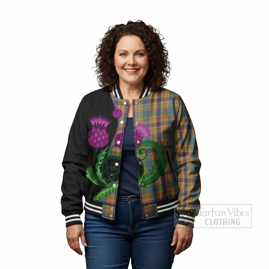 Ottawa Canada Tartan Baseball Jacket Traditional Scottish Thistle