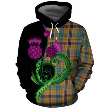Ottawa Canada Tartan Cotton Hoodie Traditional Scottish Thistle