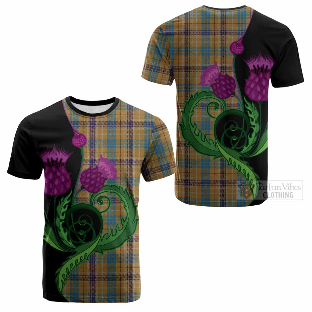 Ottawa Canada Tartan Cotton T-shirt Traditional Scottish Thistle