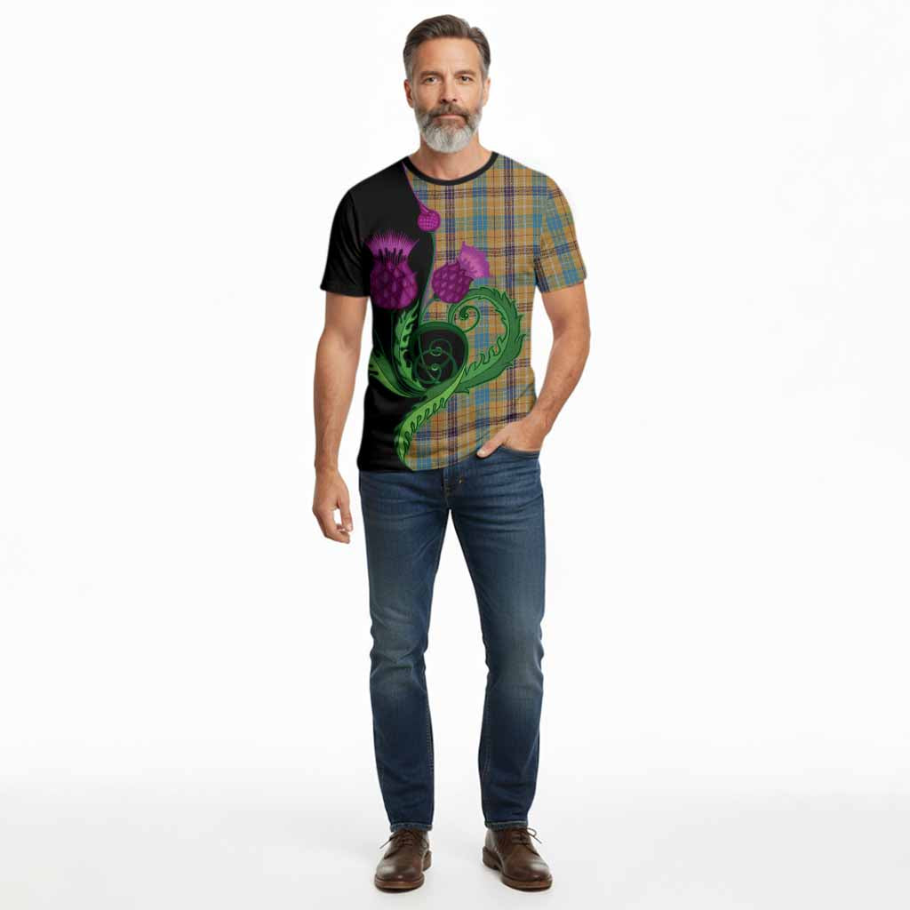 Ottawa Canada Tartan Cotton T-shirt Traditional Scottish Thistle