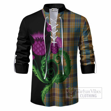 Ottawa Canada Tartan Ghillie Shirt Traditional Scottish Thistle