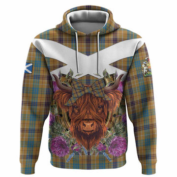 Ottawa Canada Tartan Hoodie Scottish Thistle Heilan Coo