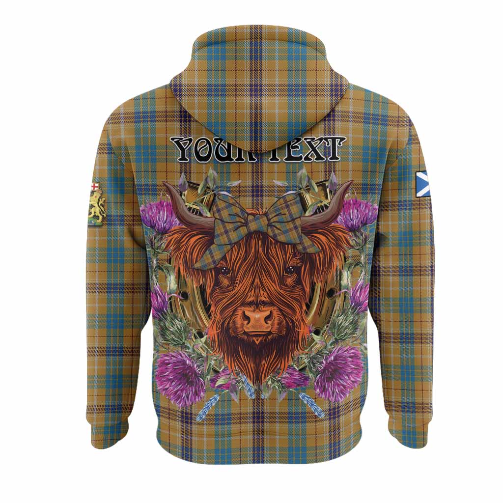 Ottawa Canada Tartan Hoodie Scottish Thistle Heilan Coo