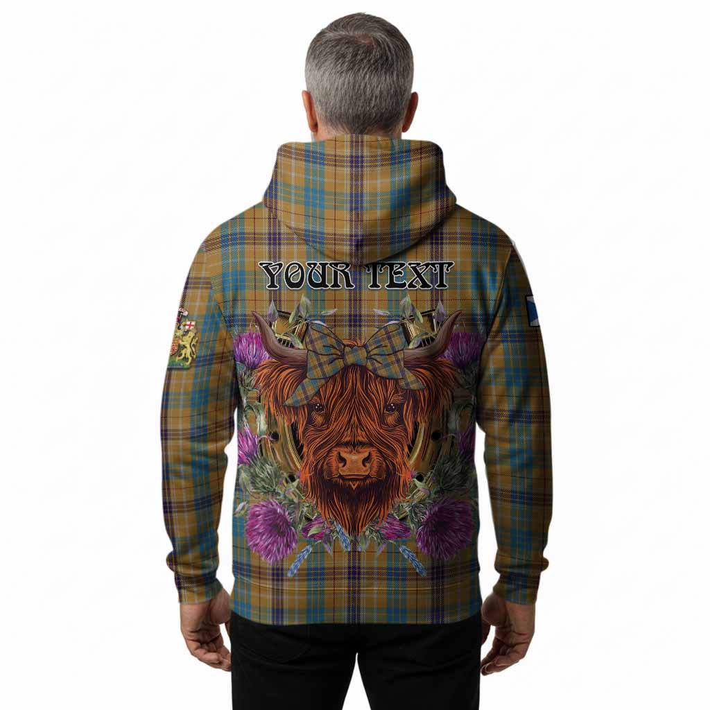 Ottawa Canada Tartan Hoodie Scottish Thistle Heilan Coo