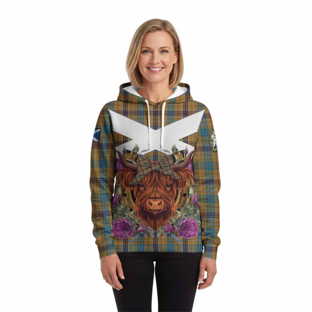 Ottawa Canada Tartan Hoodie Scottish Thistle Heilan Coo