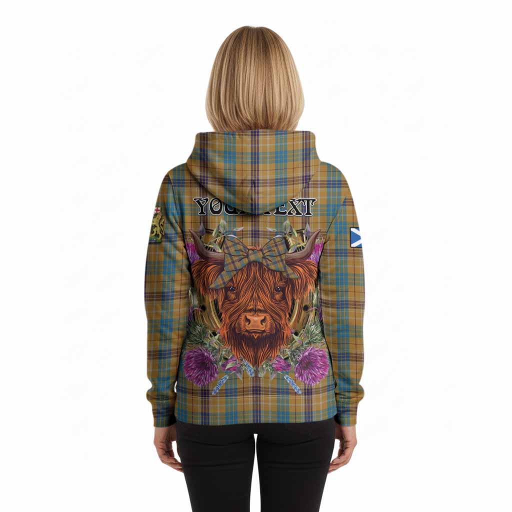 Ottawa Canada Tartan Hoodie Scottish Thistle Heilan Coo