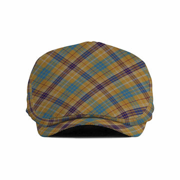 Ottawa Canada Tartan Flat Cap, Jeff Cap Cross Style