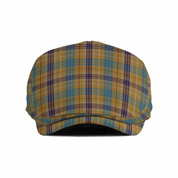 Ottawa Canada Tartan Jeff Cap, Tartan Flat Cap