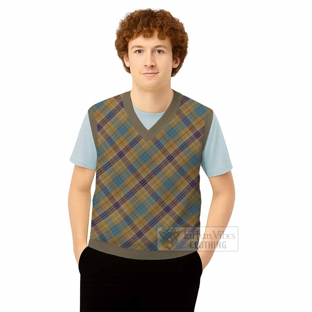 Ottawa Canada Tartan  Knitted V-Neck Vest Cross Style