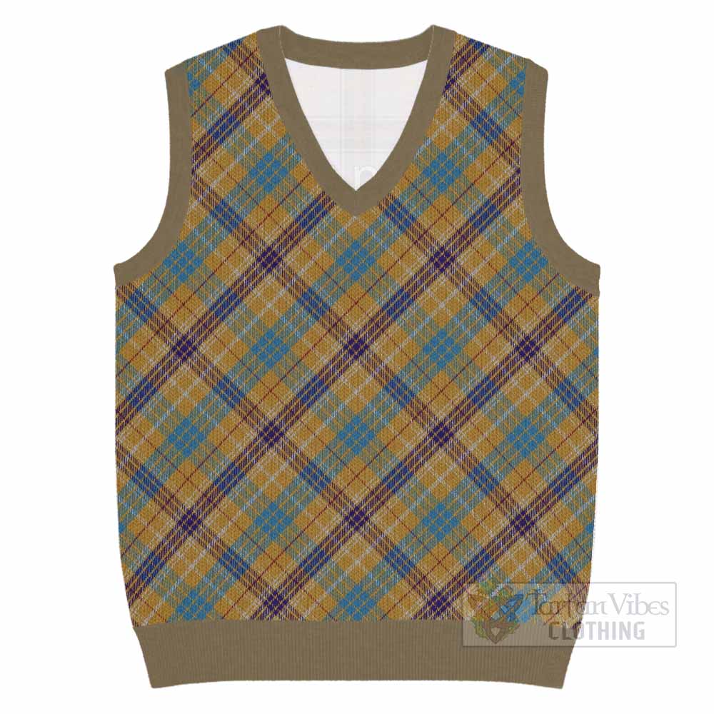 Ottawa Canada Tartan  Knitted V-Neck Vest Cross Style