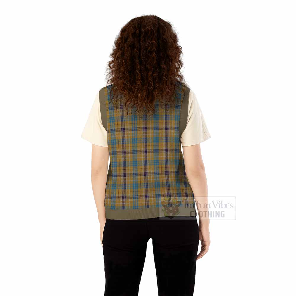 Ottawa Canada Tartan Knitted V-Neck Vest - Tartan Vibes Clothing