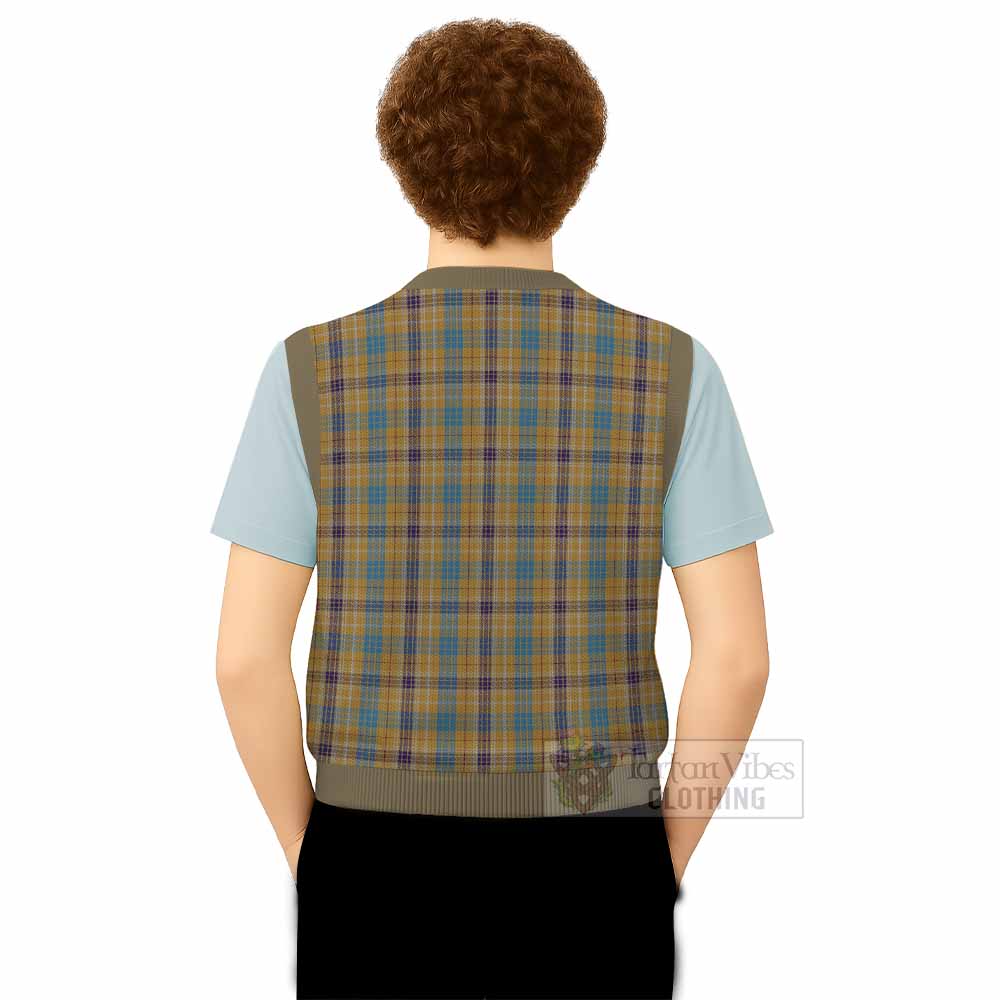 Ottawa Canada Tartan Knitted V-Neck Vest - Tartan Vibes Clothing