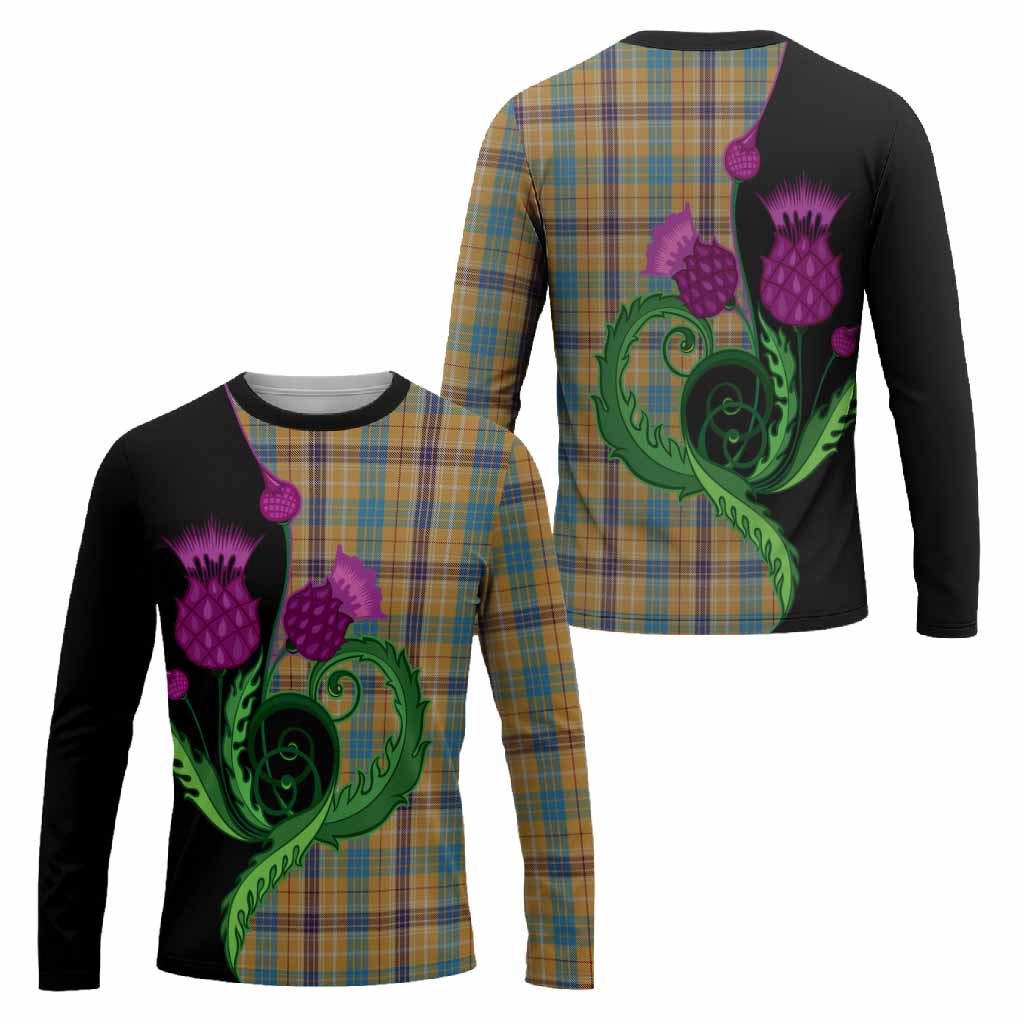 Ottawa Canada Tartan Long Sleeve T-Shirt Traditional Scottish Thistle