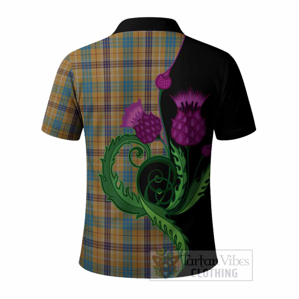 Ottawa Canada Tartan Polo Shirt Traditional Scottish Thistle