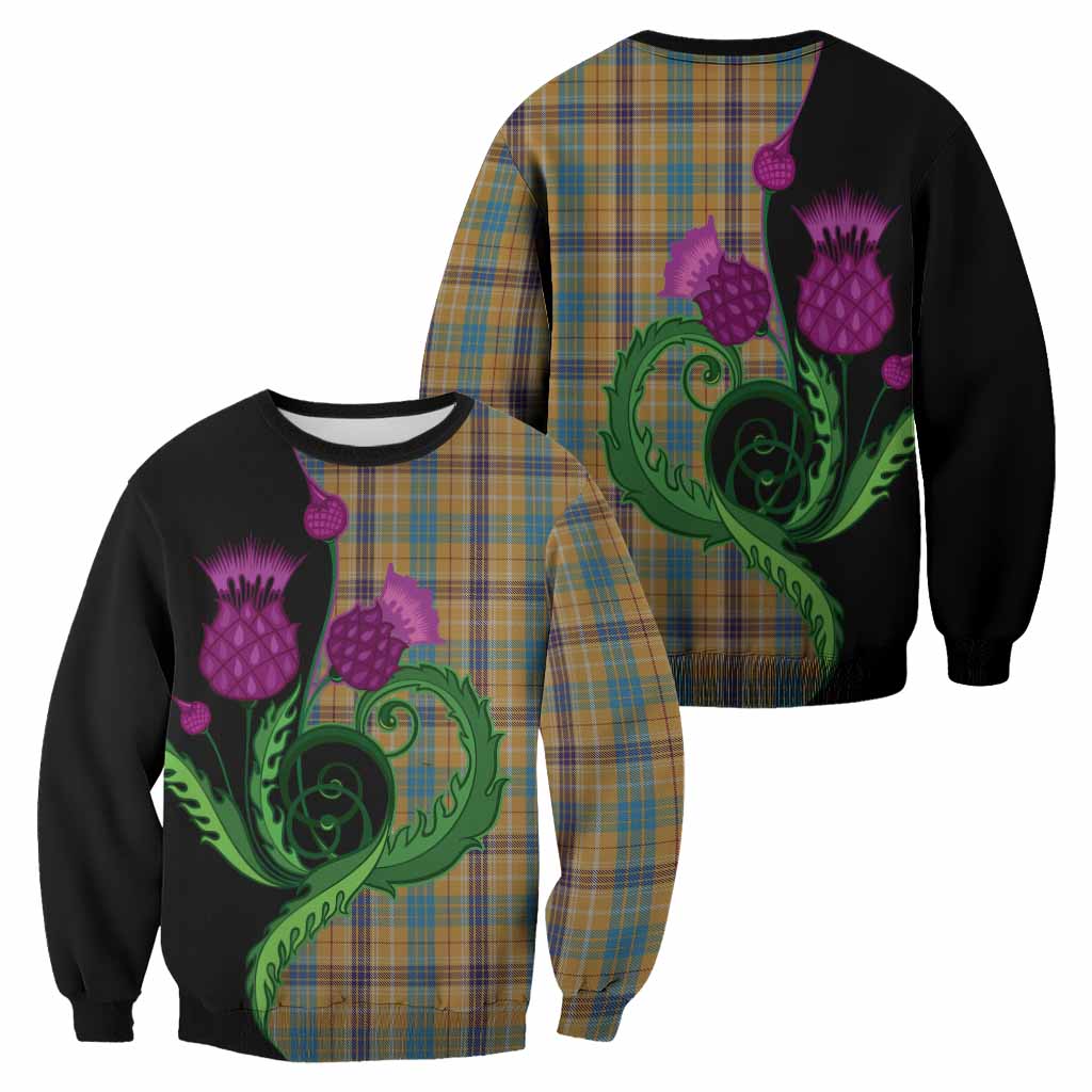 Ottawa Canada Tartan Sweatshirt Traditional Scottish Thistle