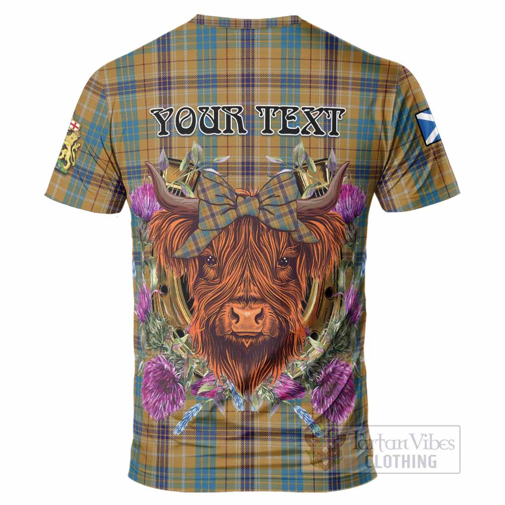 Ottawa Canada Tartan T-Shirt Scottish Thistle Heilan Coo