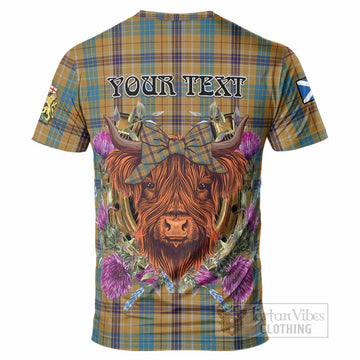 Ottawa Canada Tartan T-Shirt Scottish Thistle Heilan Coo
