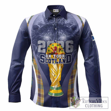 Ottawa Scotland Football Tartan Long Sleeve Button Shirts Scotland On Tour Trophy Style