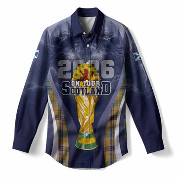 Ottawa Scotland Football Tartan Women Casual Shirt Scotland On Tour Trophy Style