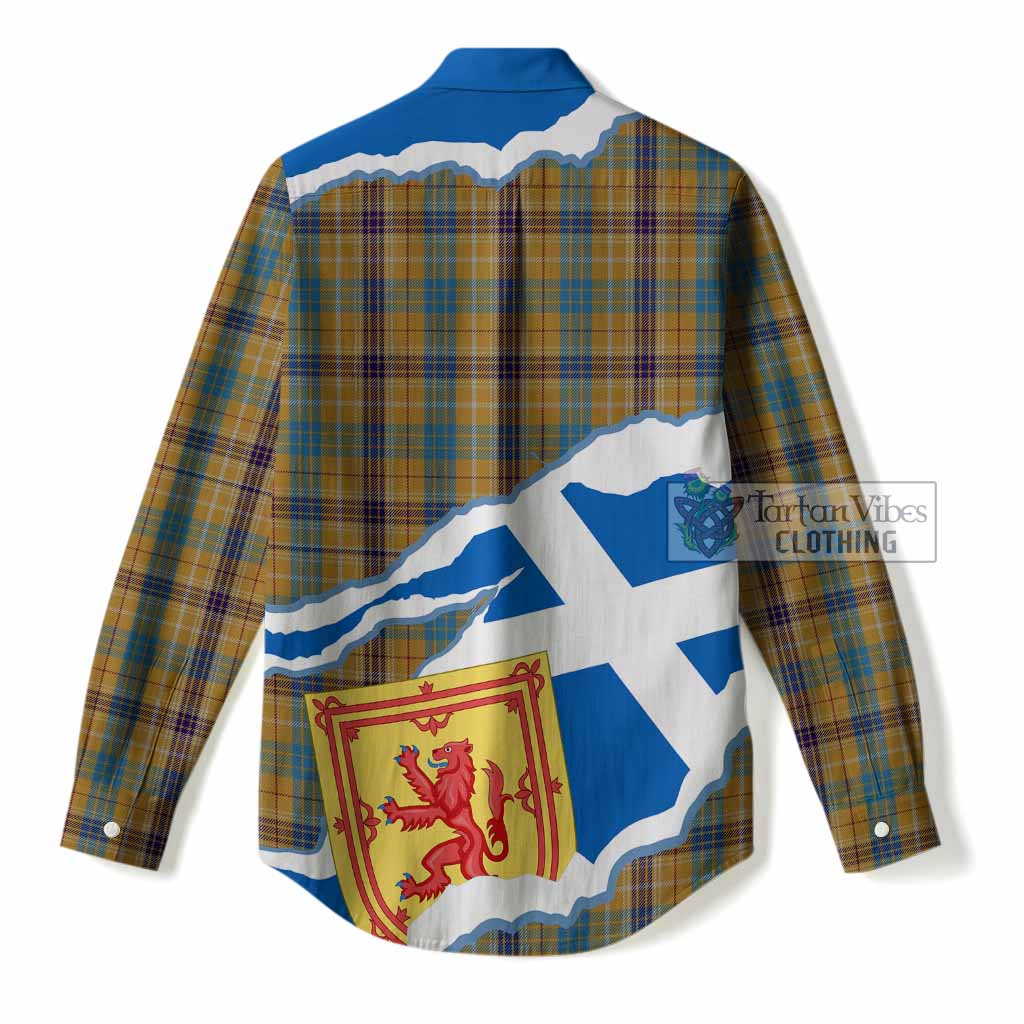 Ottawa Scotland Football Tartan Women Casual Shirt We'll Be Coming