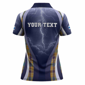 Ottawa Scotland Football Tartan Women Polo Shirt Scotland On Tour Trophy Style