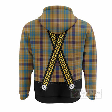 Ottawa Tartan Lederhosen Costume Hoodie Scotland Celtic Knot Motif