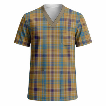Ottawa Tartan Scrub Top - Tartan Vibes Clothing