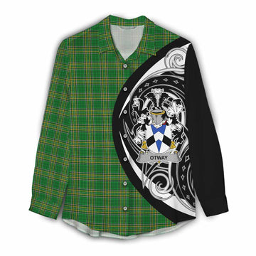 Otway Irish Clan Women's Casual Shirt Celtic Circle Style Female - Tartan Vibes Clothing