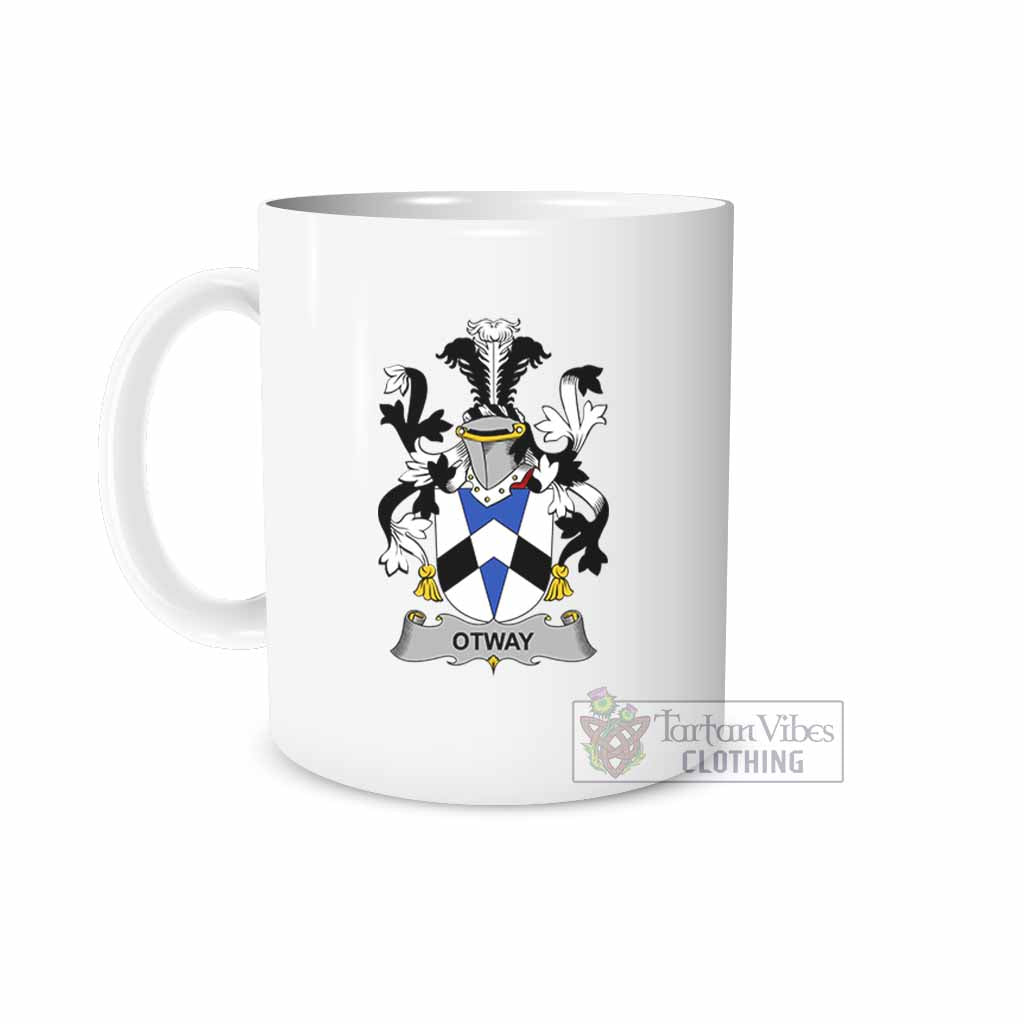 Tartan Vibes Clothing Otway Irish Clan Coat of Arms Ceramic Mug
