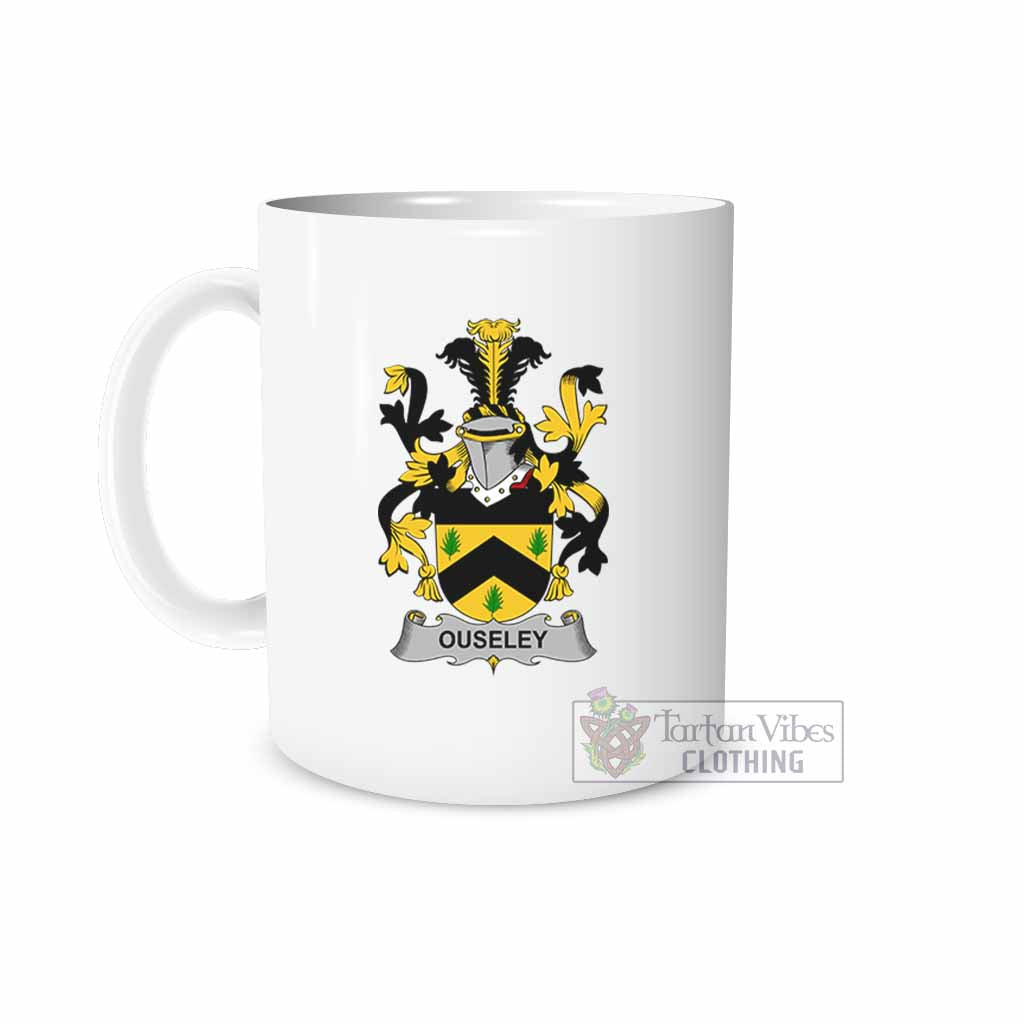 Ouseley Irish Clan Coat of Arms Ceramic Mug White - 2D-tartanvibesclothing