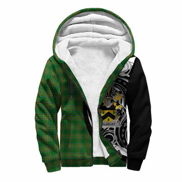 Tartan Vibes Clothing Ouseley Irish Clan Sherpa Hoodie Celtic Circle Style