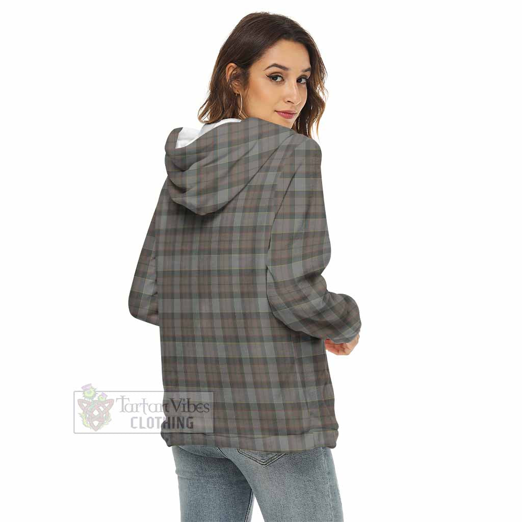 Outlander Tartan Women's Borg Fleece Hoodie with Half Zip - Tartan Vibes Clothing