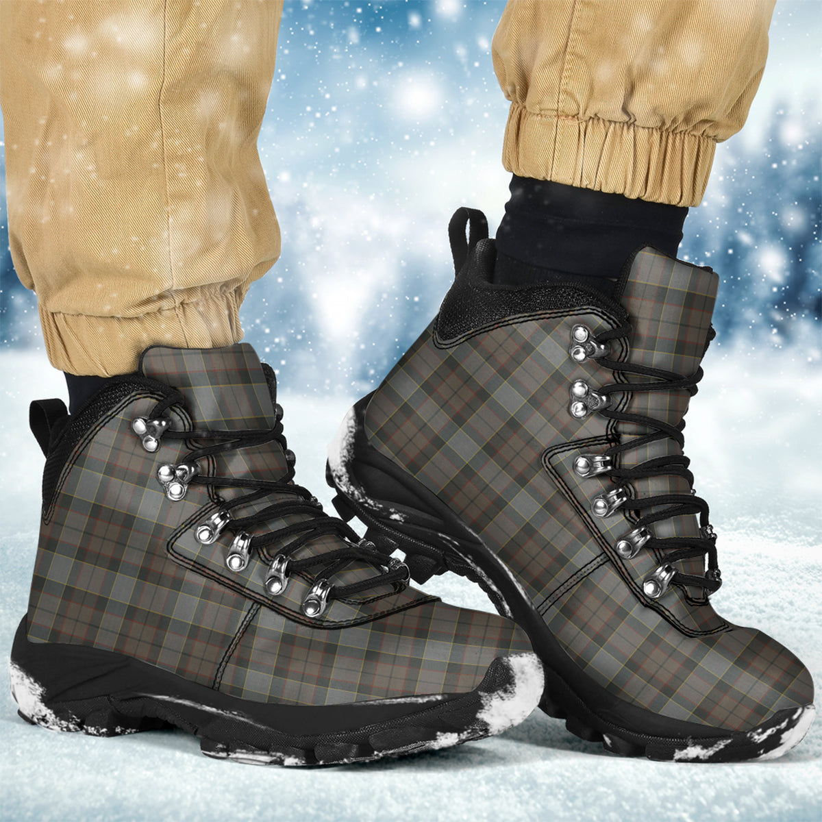 Outlander Fraser Tartan Alpine Boots - Tartanvibesclothing