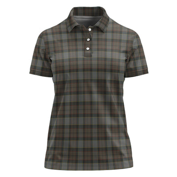 Outlander Fraser Tartan Polo Shirt For Women