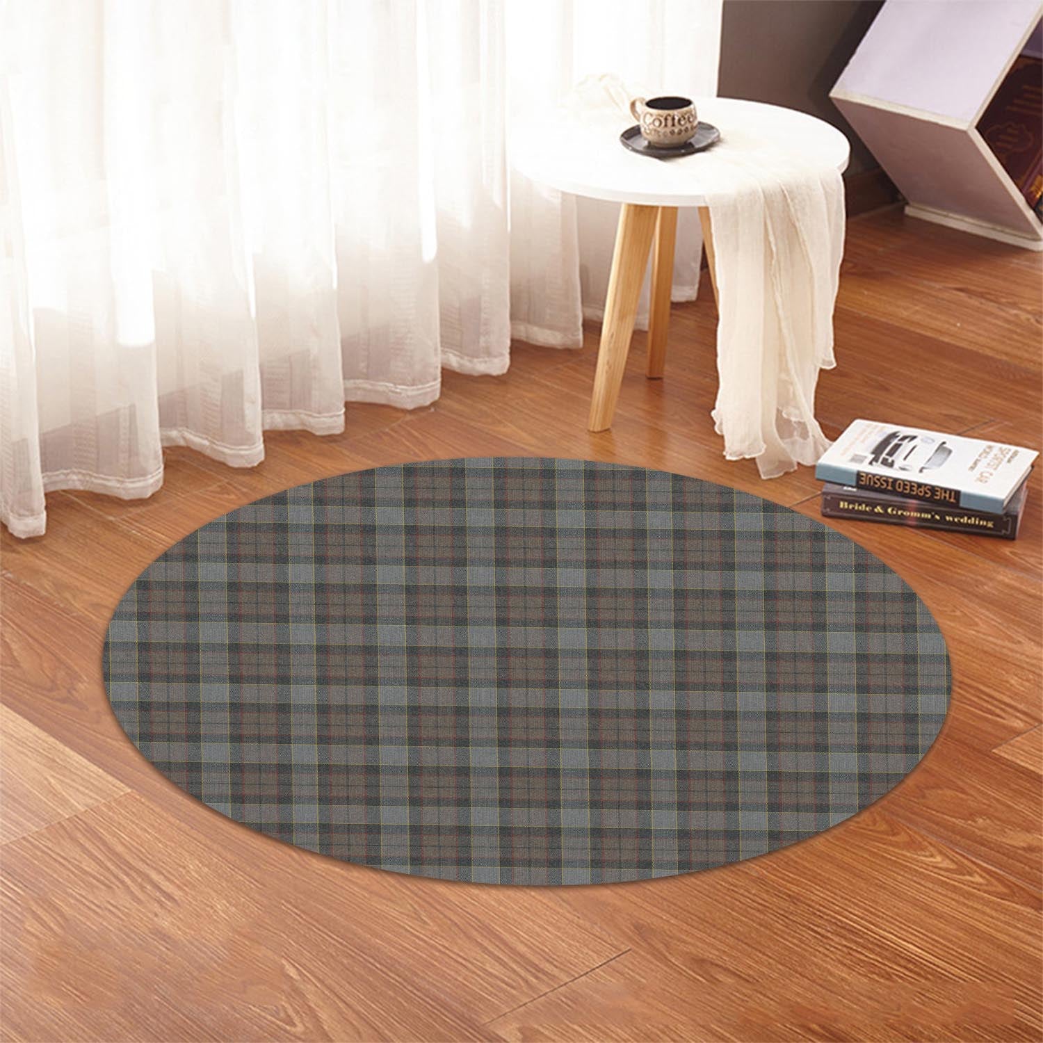 outlander-fraser-tartan-round-rug