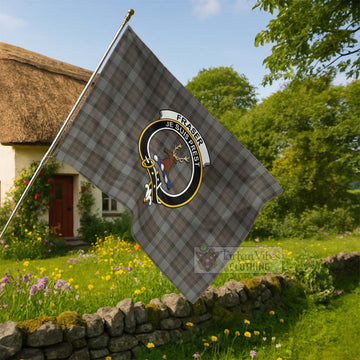 Outlander Tartan House Flag with Fraser of Lovat Family Crest - Tartan Vibes Clothing
