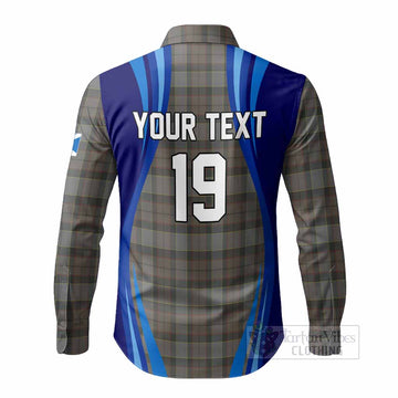 Outlander Fraser Scotland Football Tartan Long Sleeve Button Shirts Lion Mascot Go Scottish - Tartan Vibes Clothing